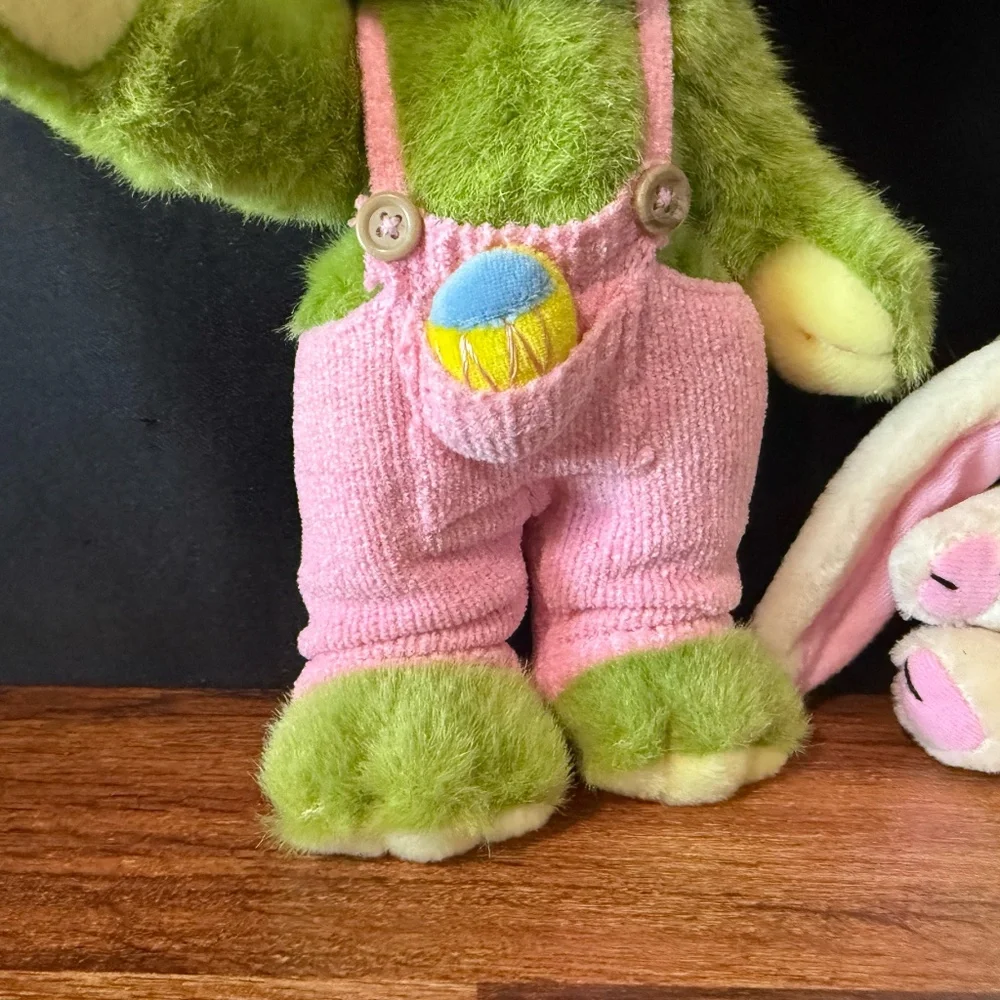 Easter Bunny and Frog Stuffed Animals